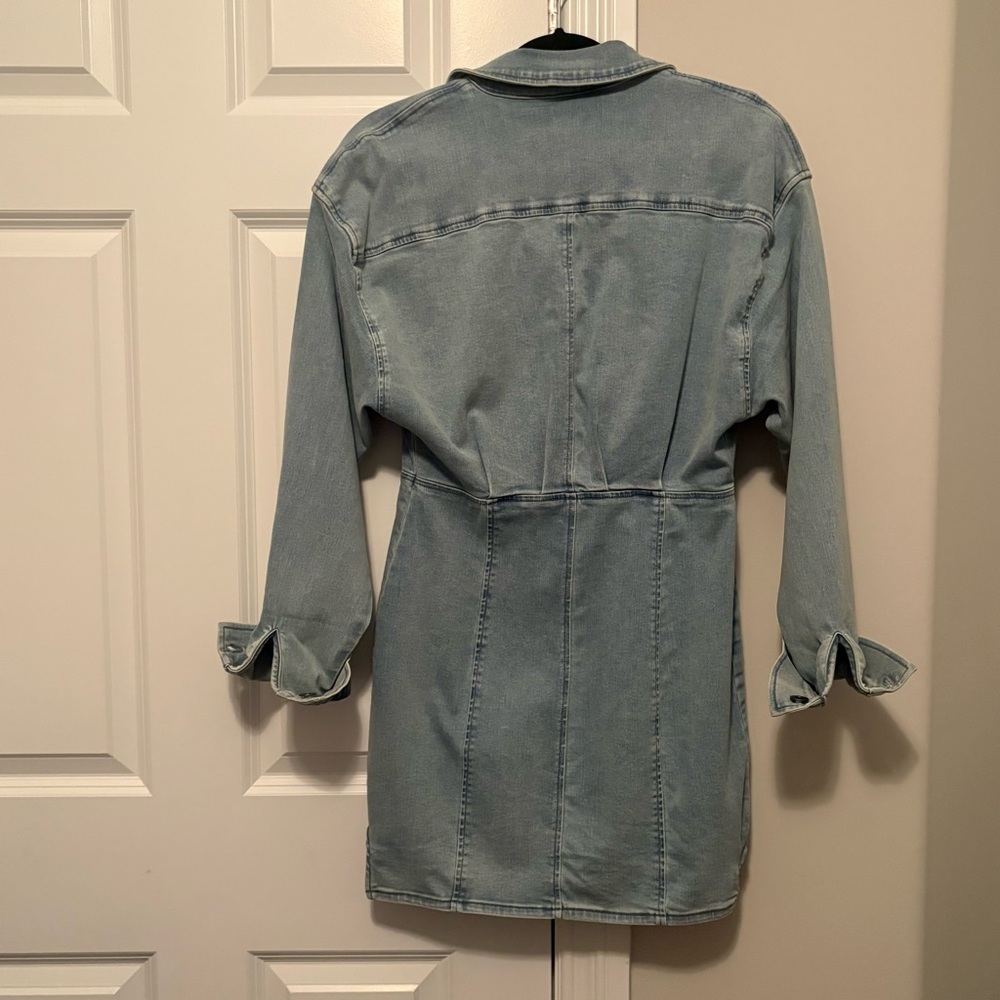 Free People Light Blue Denim Mini Dress - Picture 4 of 4
